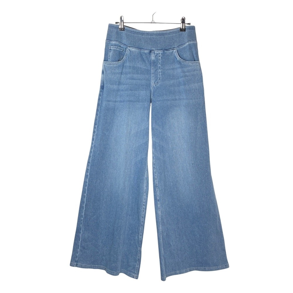 Halara Womens Flex™ High-Waisted Pockets Baggy Wide Leg Jeans Size MP Blue